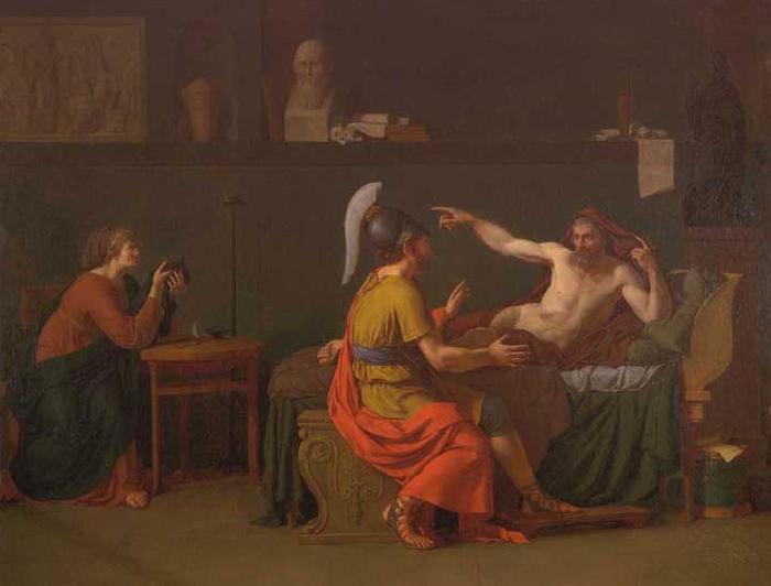 AUGUSTIN, Jacques-Jean-Baptiste Anaxagoras and Pericles oil painting picture